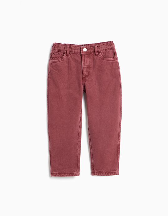 Comprar Online Cal&ccedil;as 'Baggy', Menino, Vermelho Escuro