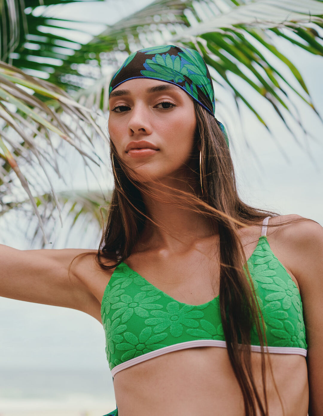 Pareo, Mulher, Verde