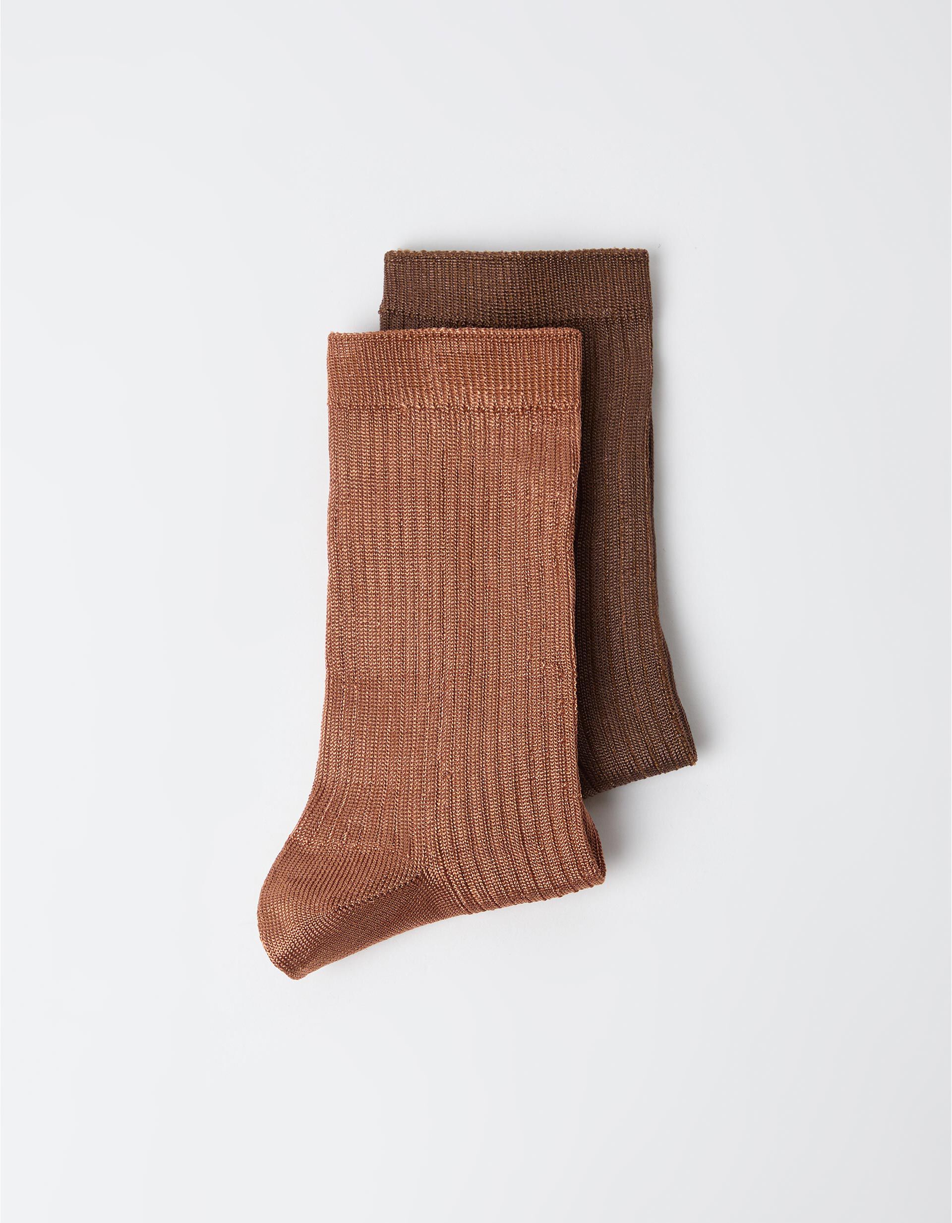 Comprar Online Pack 2 Pares De Meias, Mulher, Castanho Escuro