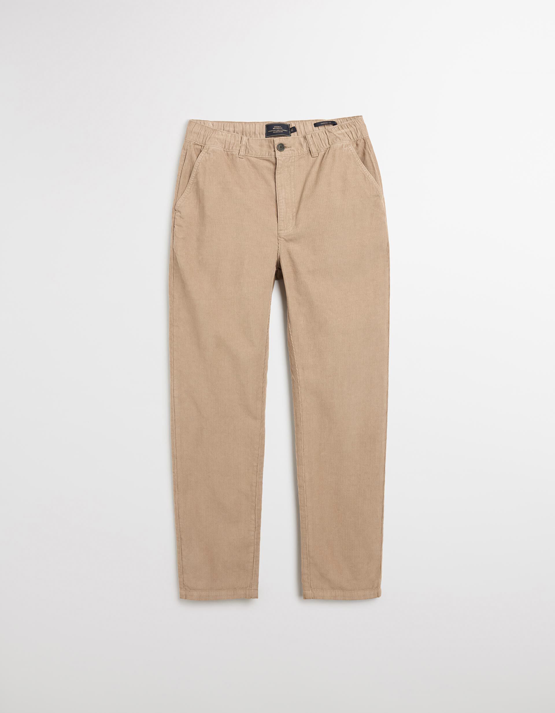 Comprar Online Cal&ccedil;as de Bombazina, Homem, Bege 