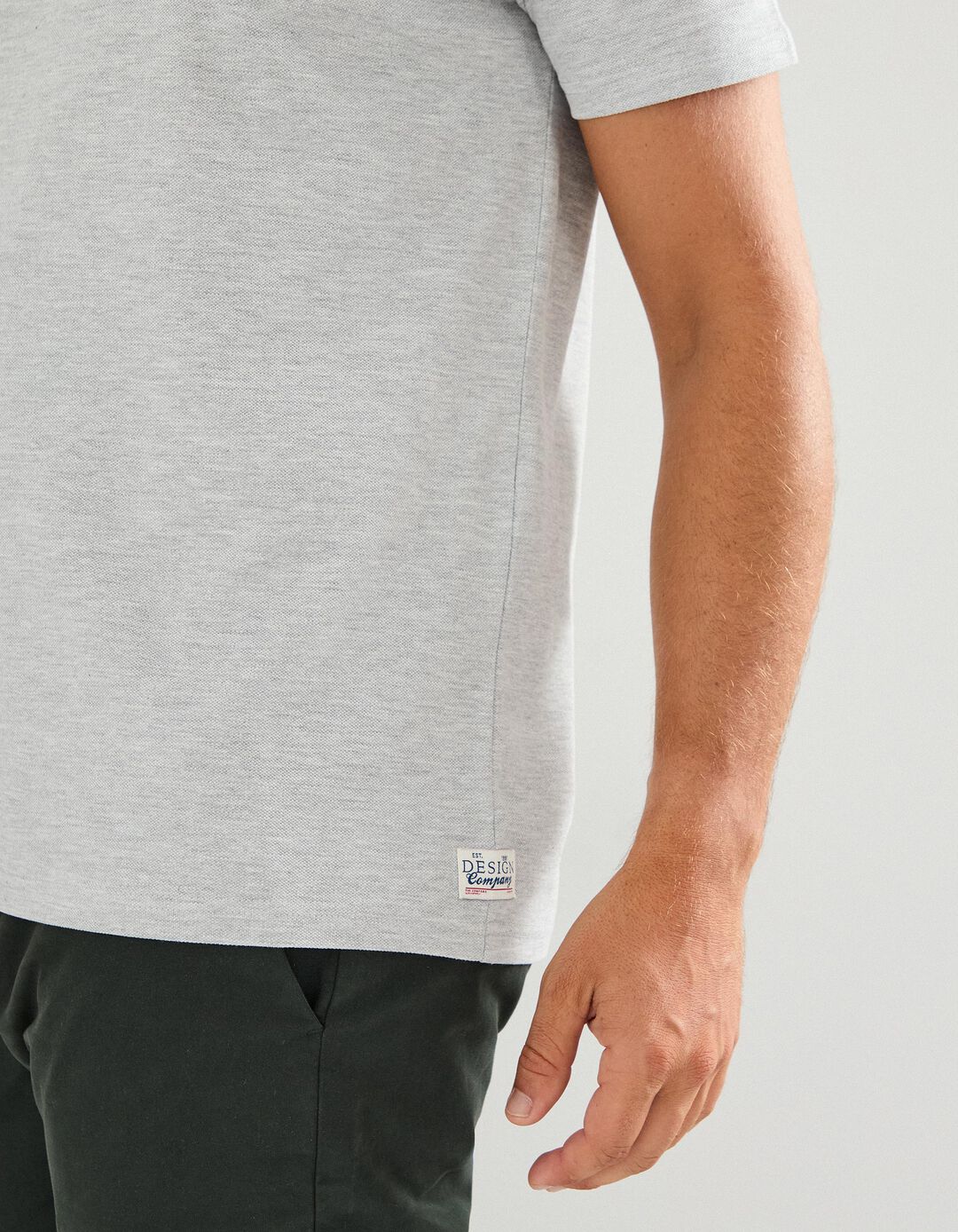 T-shirt, Homem, Cinzento Claro