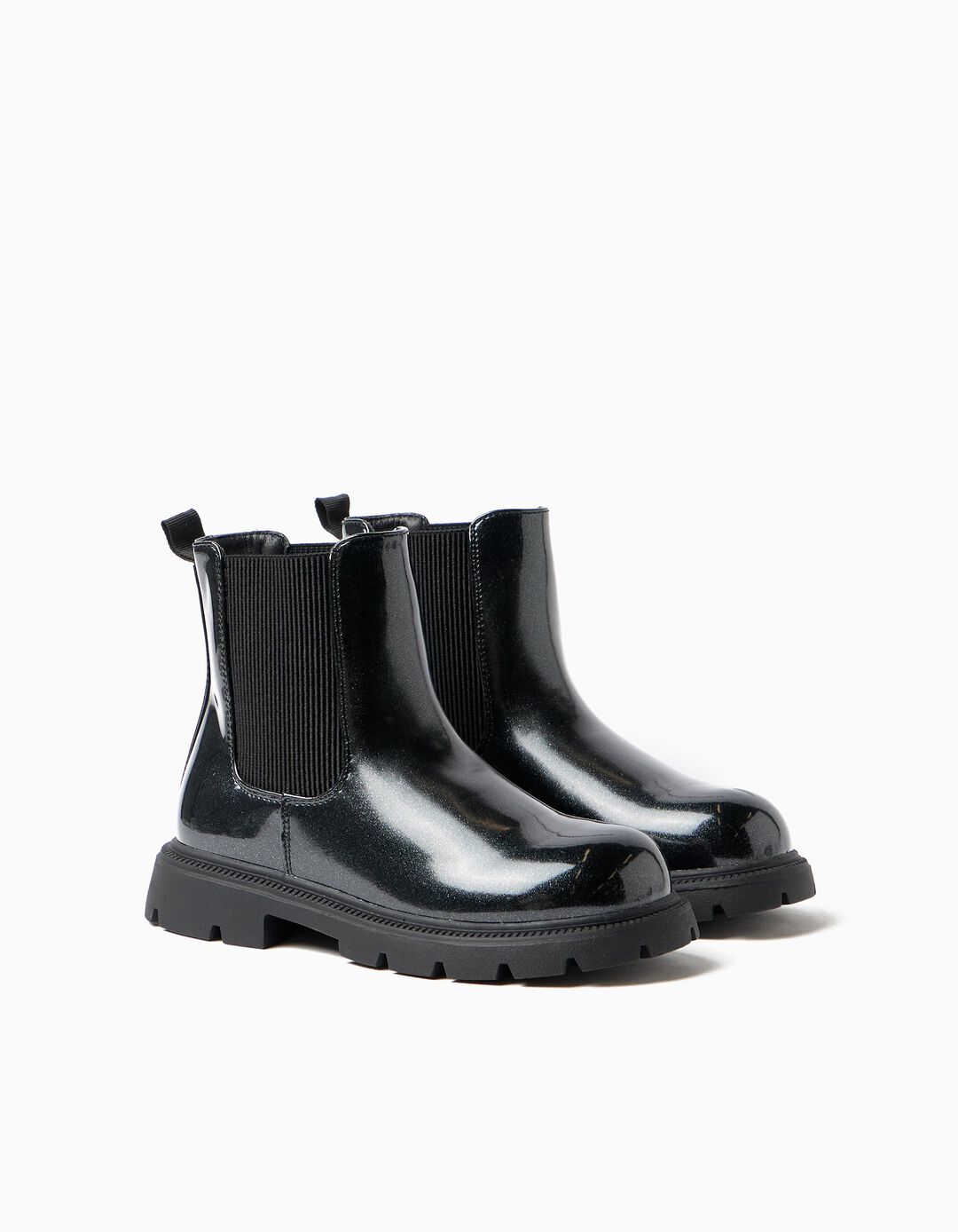 Botas, Menina, Preto