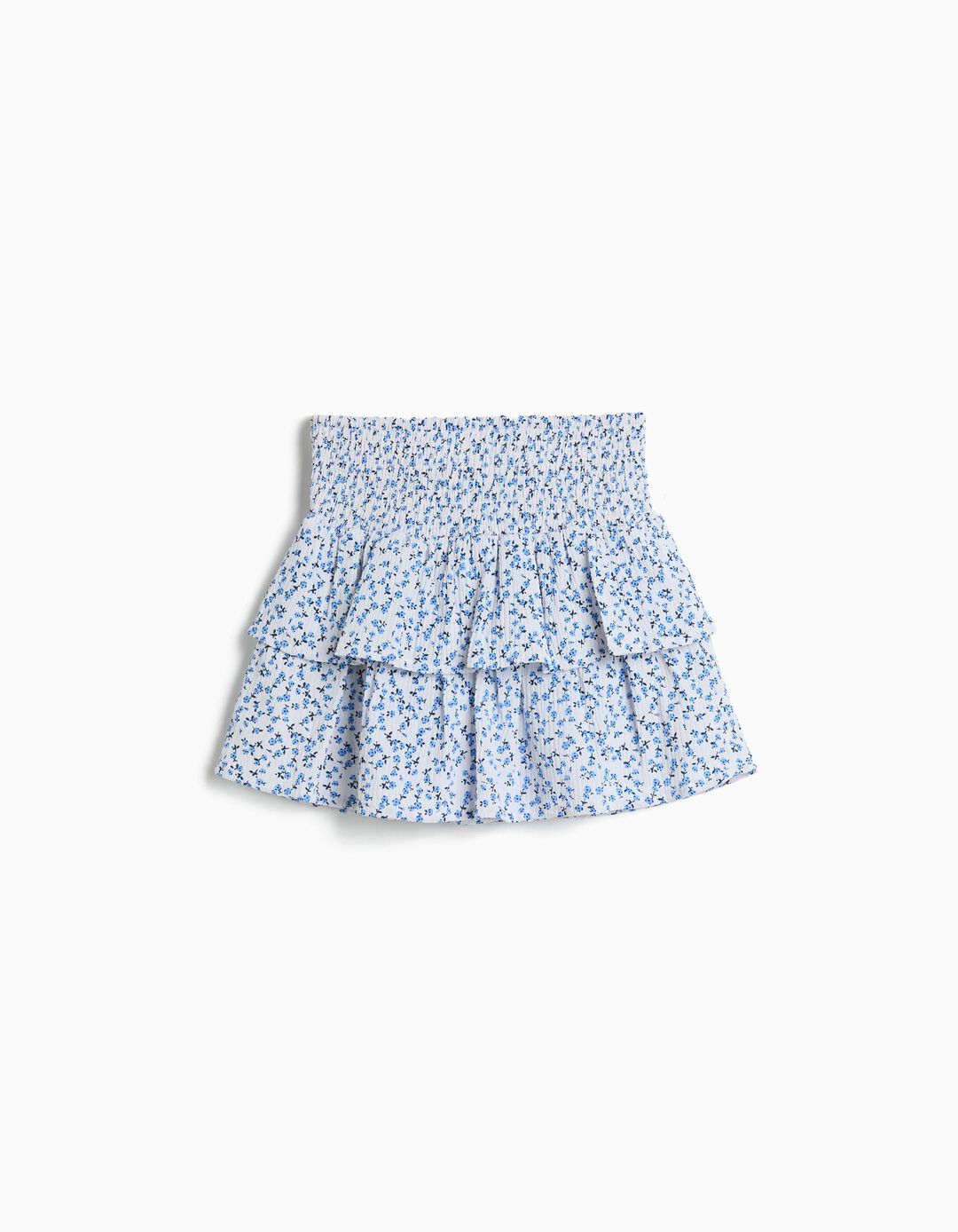 Saia-Cal&ccedil;&atilde;o Estampada, Menina, Azul Claro
