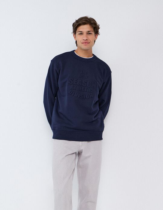 Comprar Online Camisola De Felpa, Homem, Azul Escuro