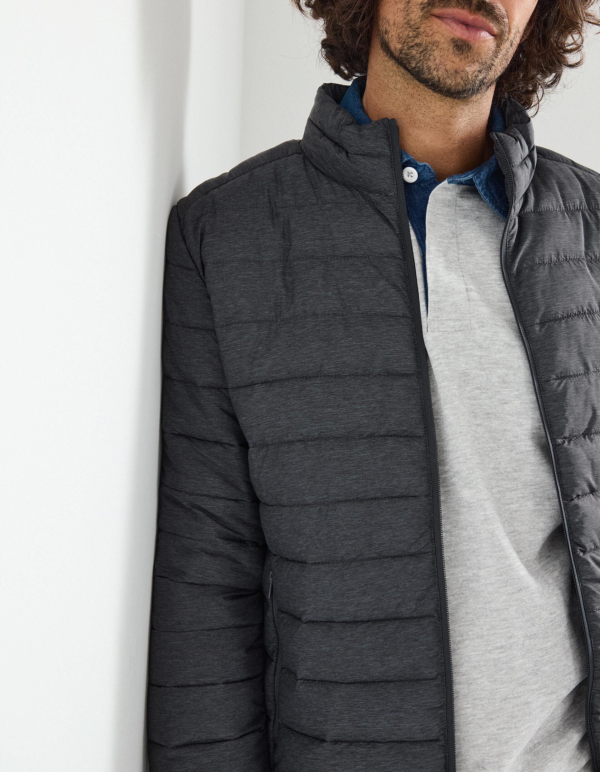 Comprar Online Casaco Acolchoado, Homem, Cinzento Escuro