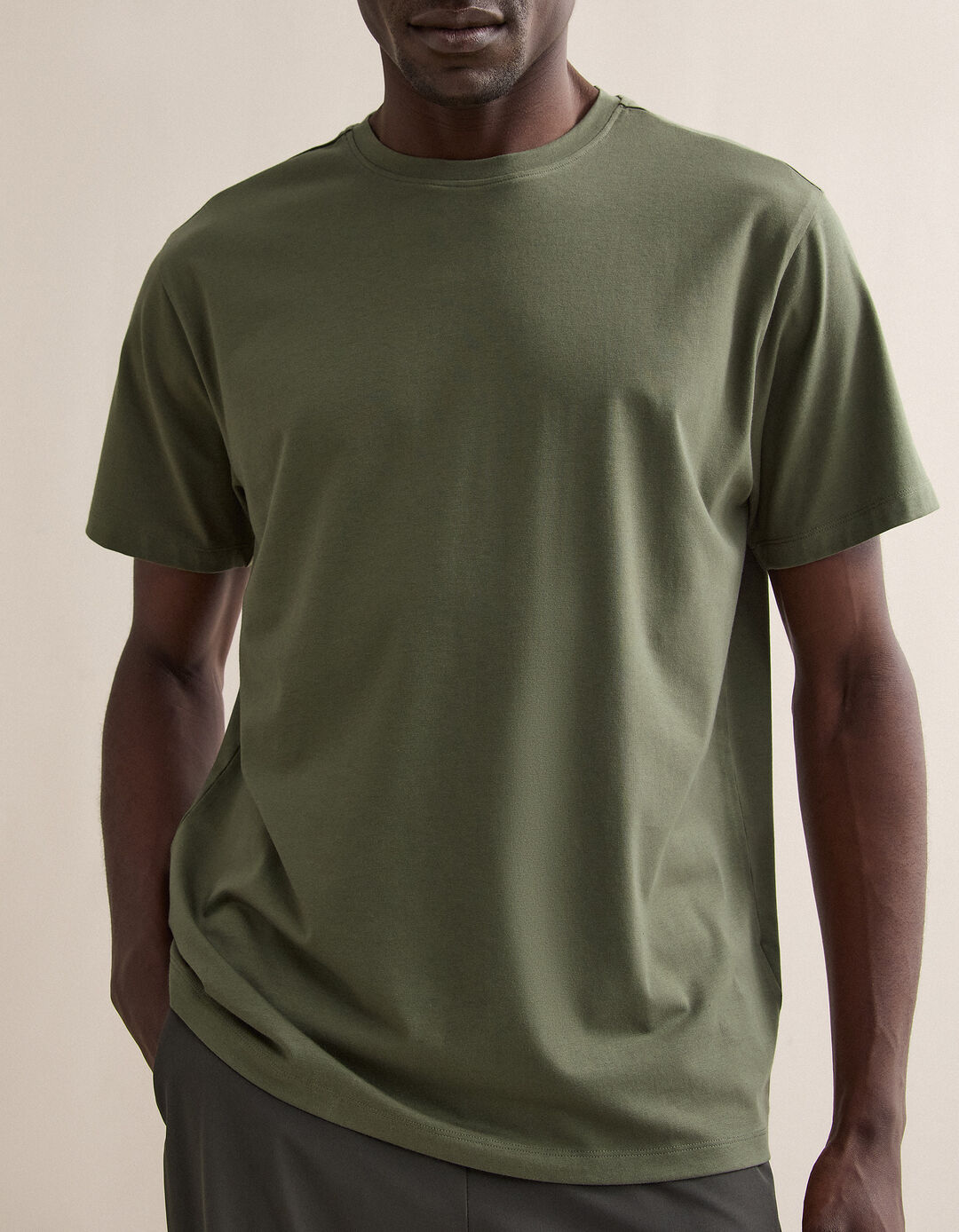 T-shirt, Homem, Verde Escuro