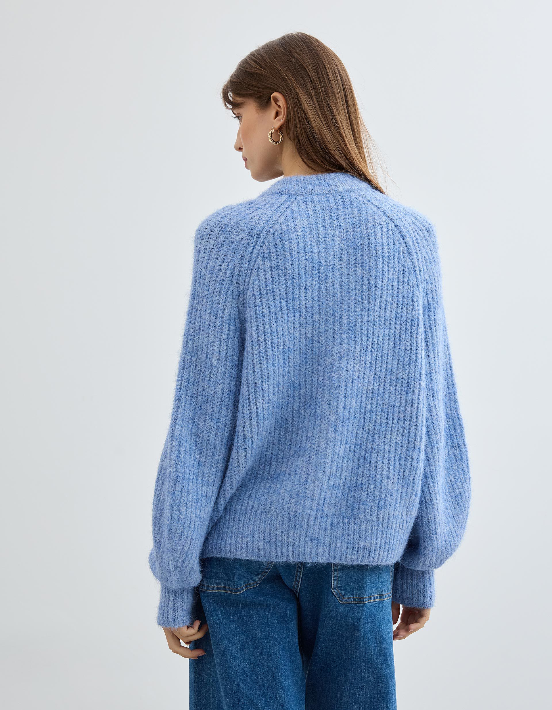 Comprar Online Casaco de Malha, Mulher, Azul Claro