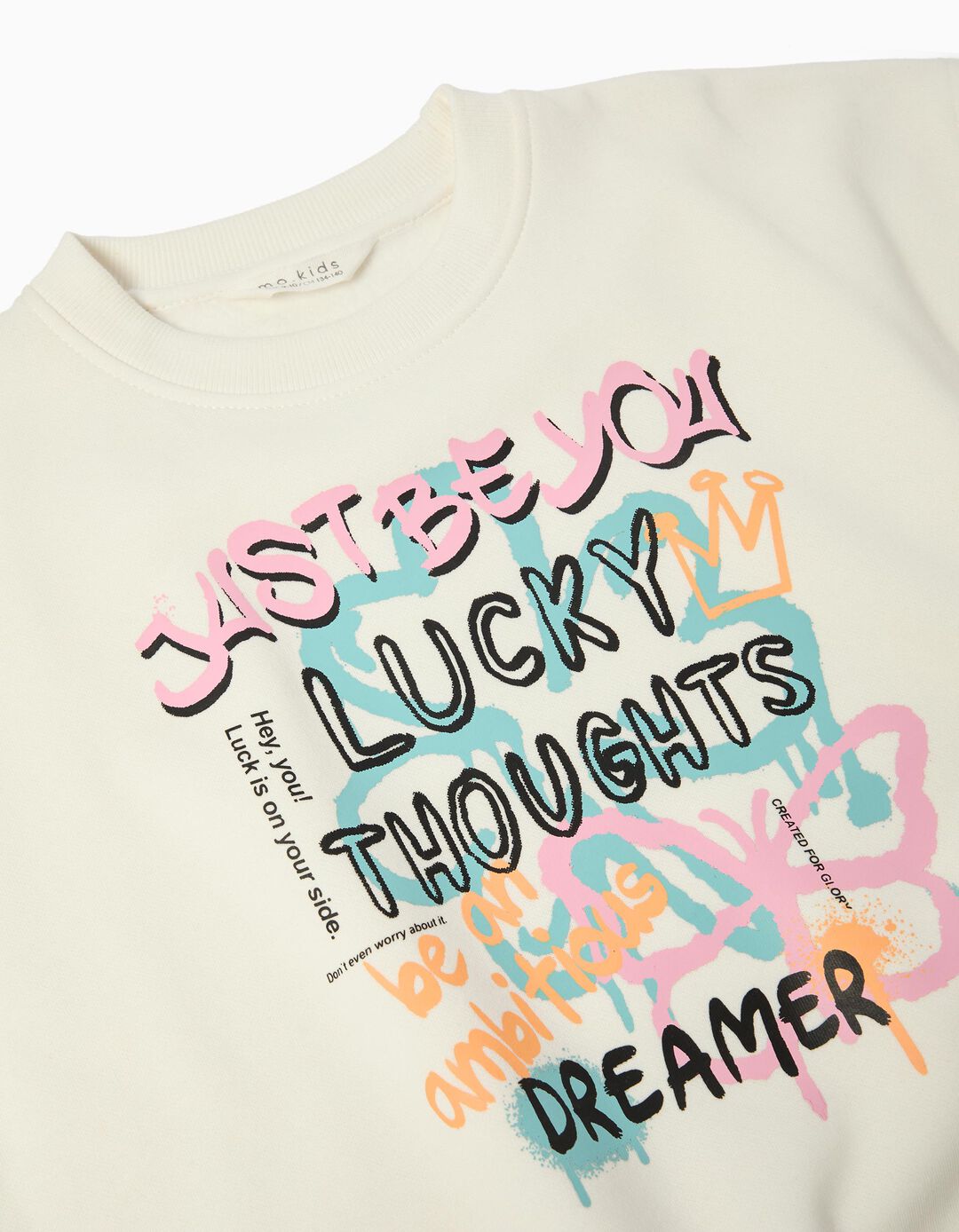 Sweatshirt de Felpa, Menina, Branco