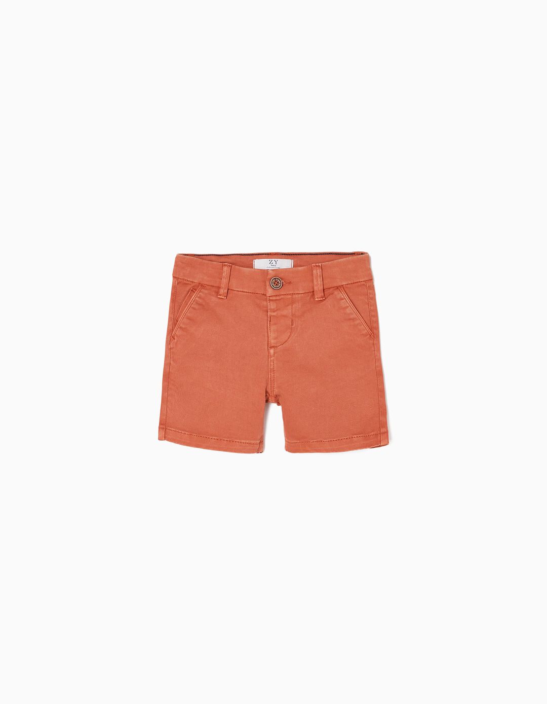Twill Shorts for Baby Boys, Orange