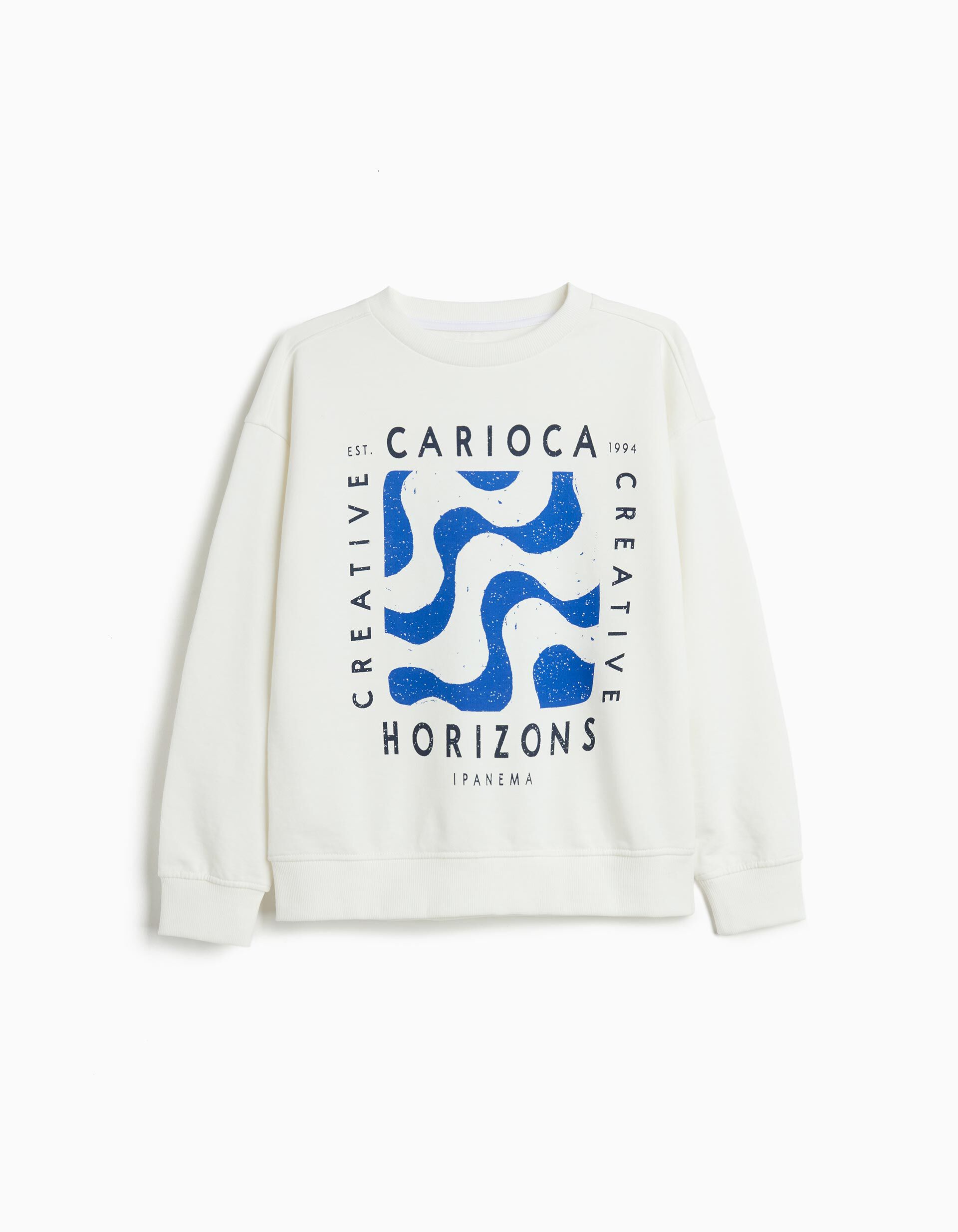 Comprar Online Sweatshirt de Felpa, Menino, Branco