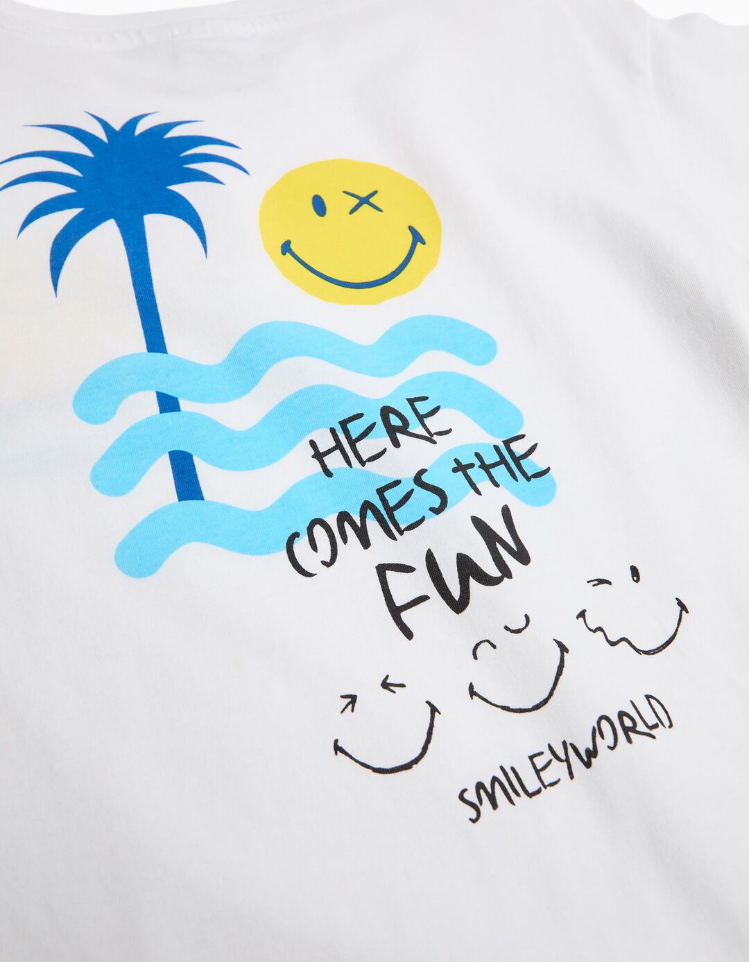 T-shirt 'Smiley World', Menino, Branco