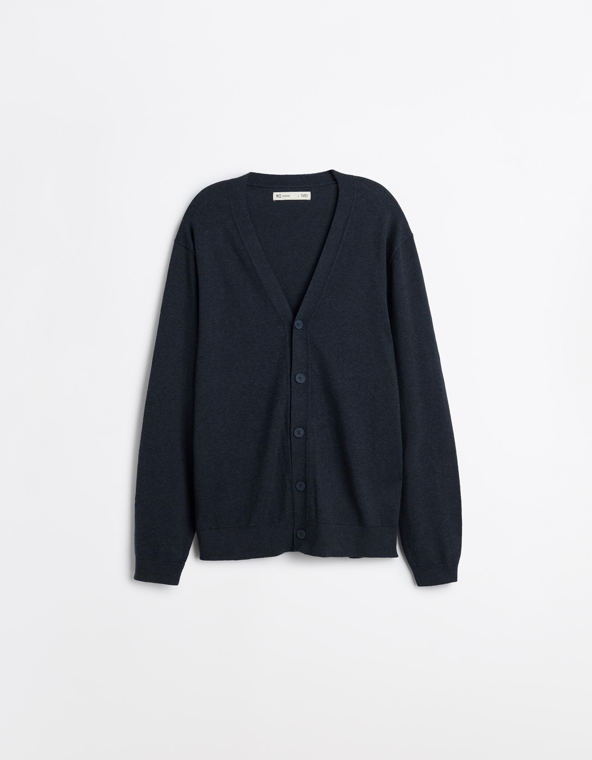 Comprar Online Casaco De Malha Com Caxemira, Homem, Azul Escuro
