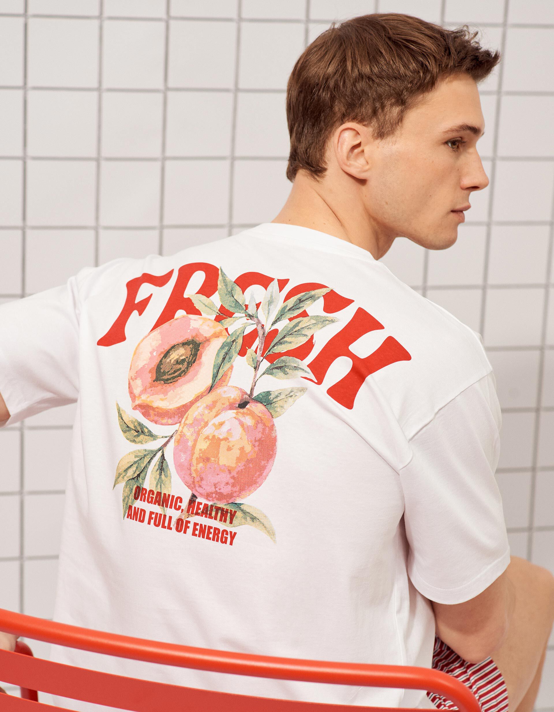 Comprar Online T-shirt Estampada, Homem, Branco