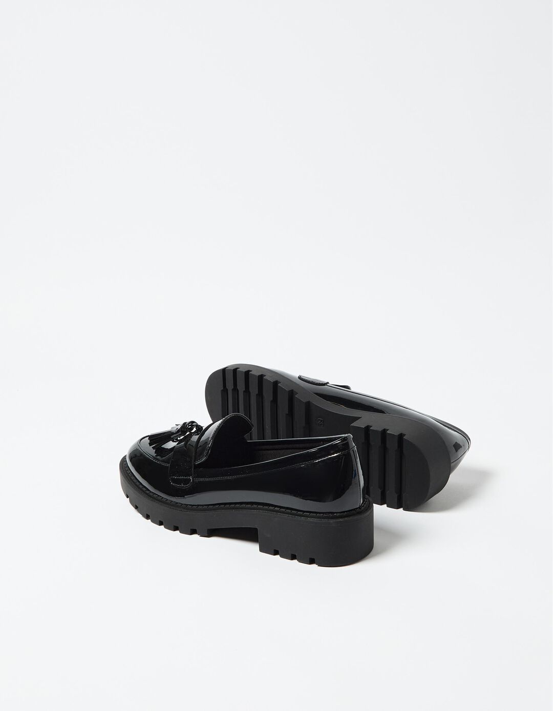 Mocassins Chunky, Mulher, Preto