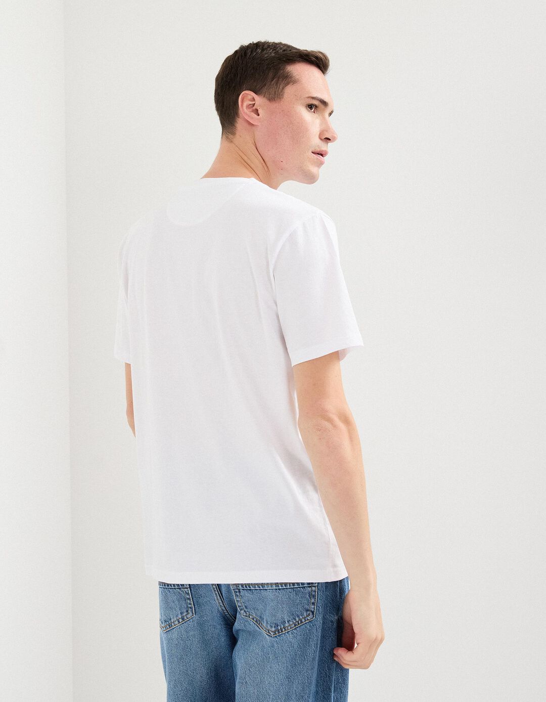 T-shirt, Homem, Branco