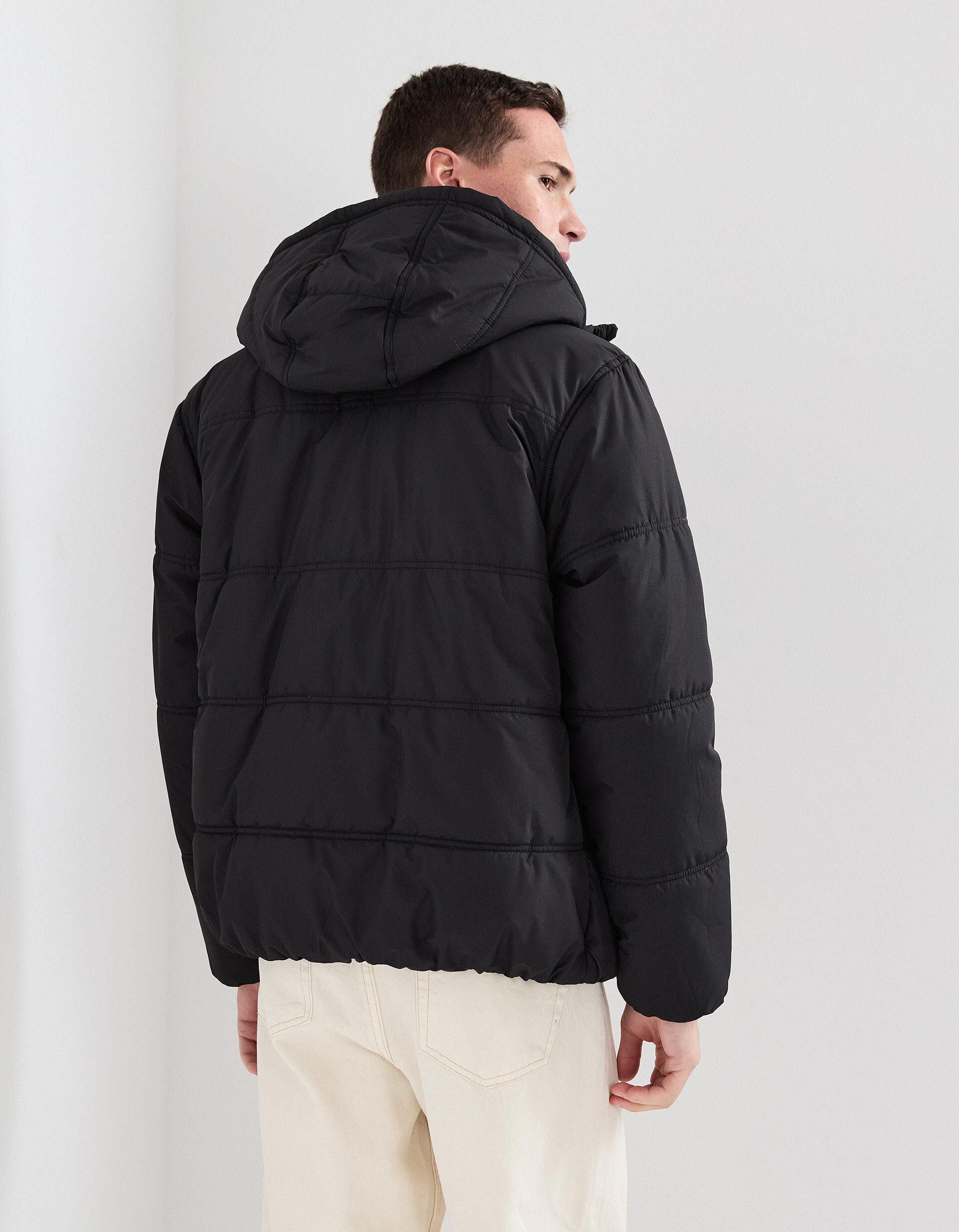 Comprar Online Casaco Acolchoado com Capuz, Homem, Preto