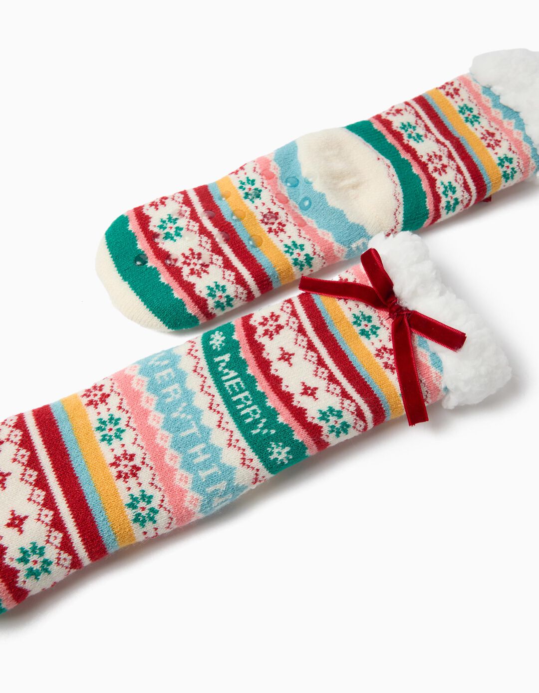 Par De Meias De Natal, Menina, Rosa