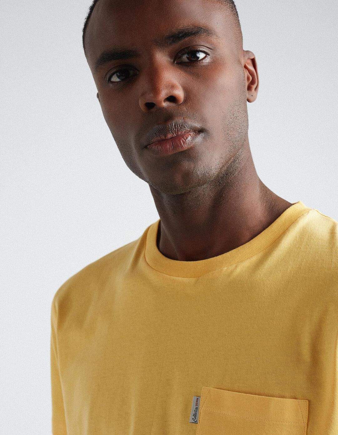 T-shirt Bolso, Homem, Amarelo