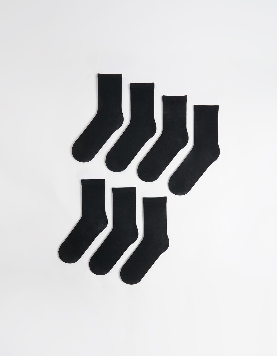 Pack 7 Pares de Meias, Homem, Preto