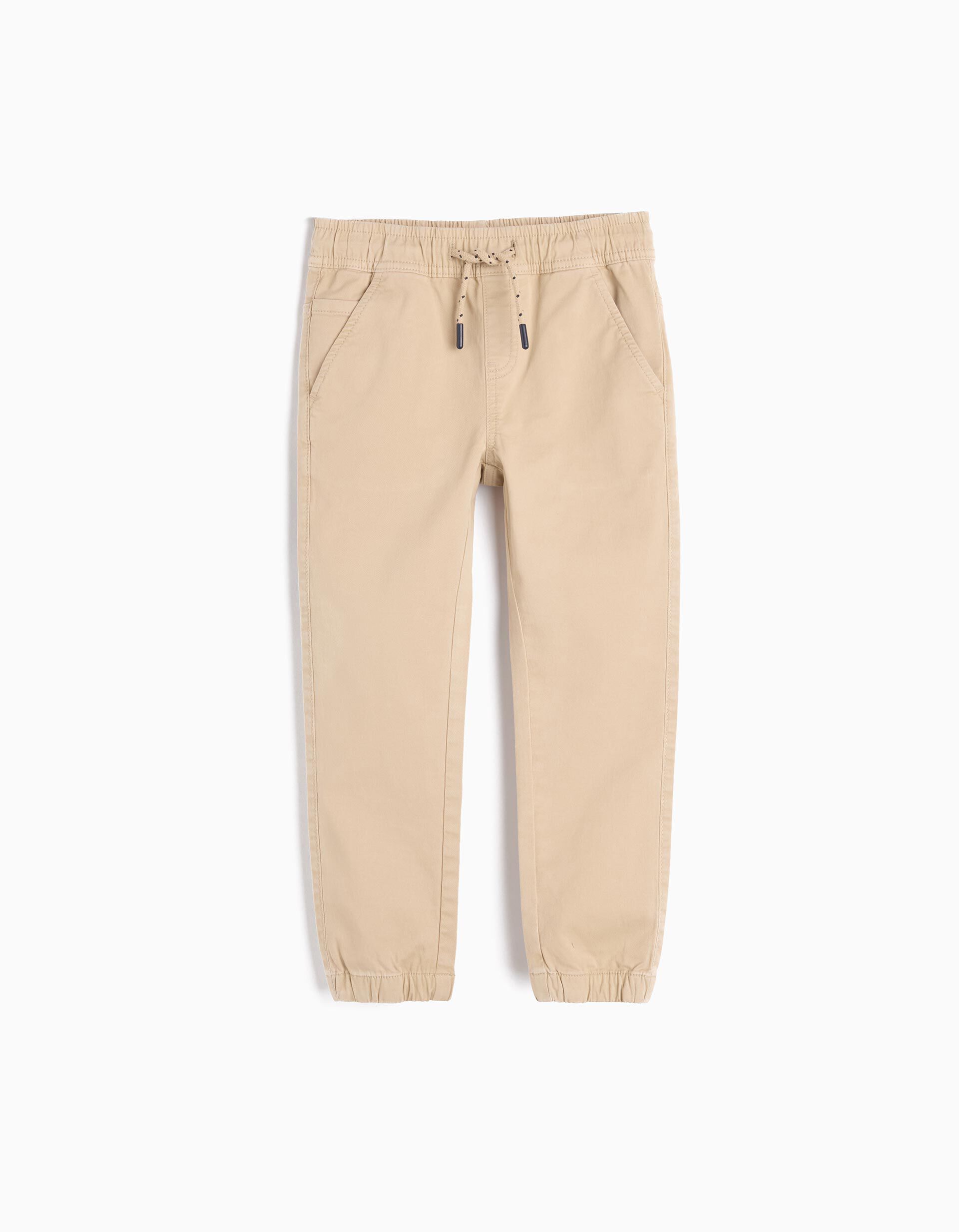 Comprar Online Joggers em Sarja, Menino, Bege