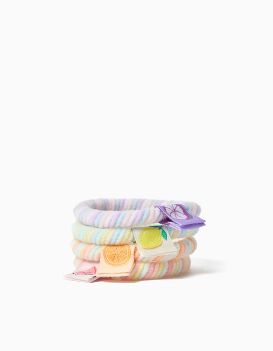 Comprar Online Pack 4 El&aacute;sticos, Menina, Multicor
