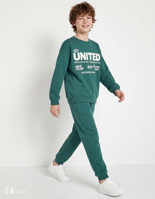 Comprar Online Conjunto de Jogging, Menino, Verde Escuro