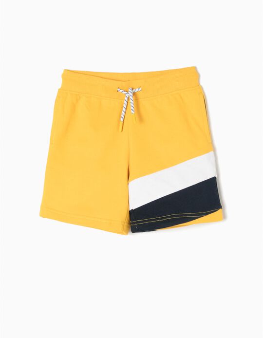 Yellow Fleece Shorts