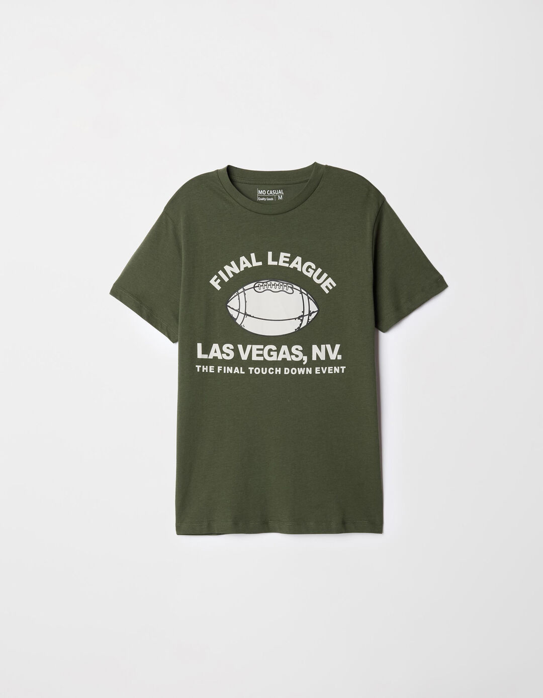 T-shirt Estampado, Homem, Verde Escuro