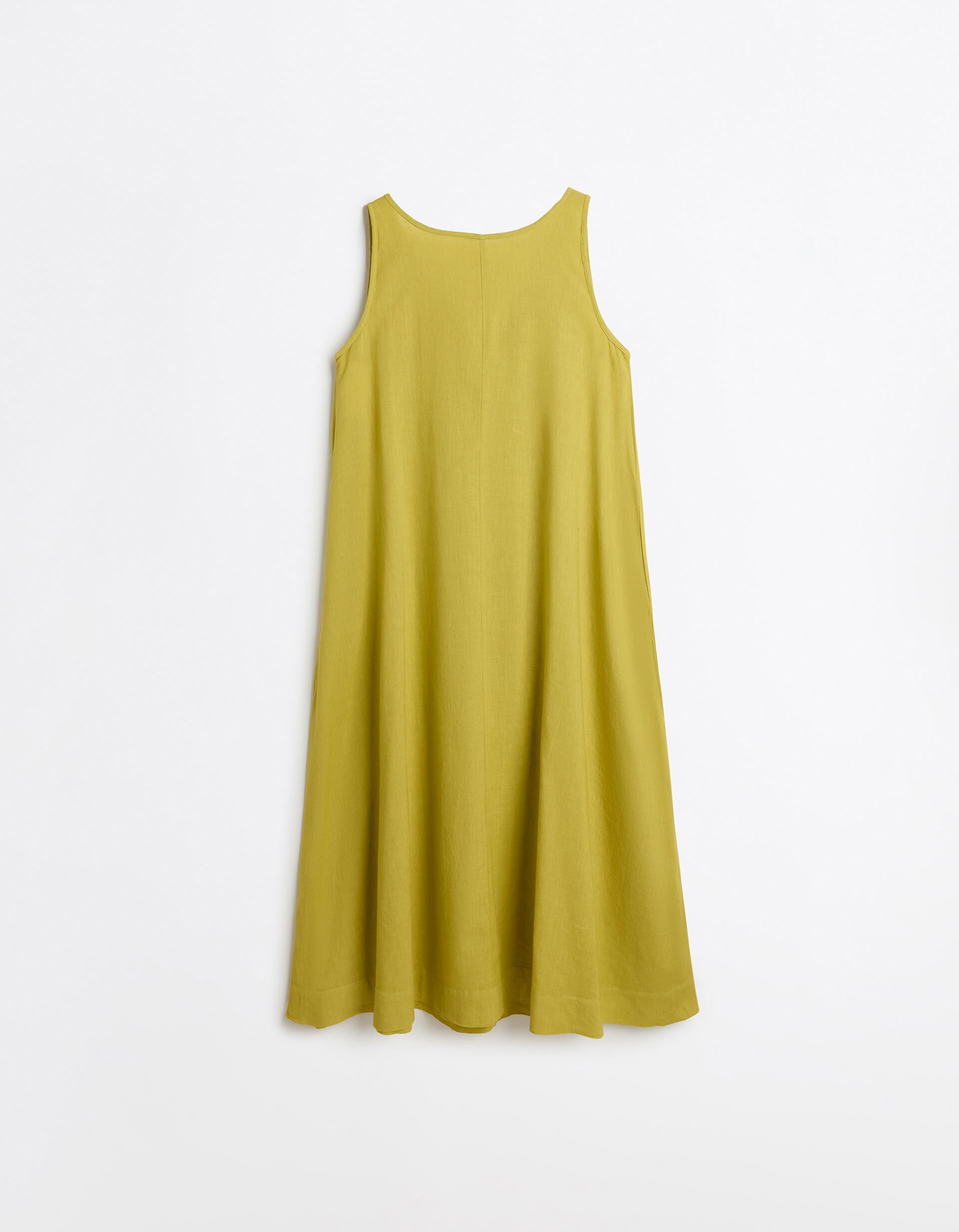 Comprar Online Vestido com Linho, Mulher, Amarelo