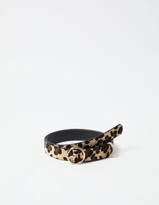 Comprar Online Cinto Leopardo, Mulher, Castanho