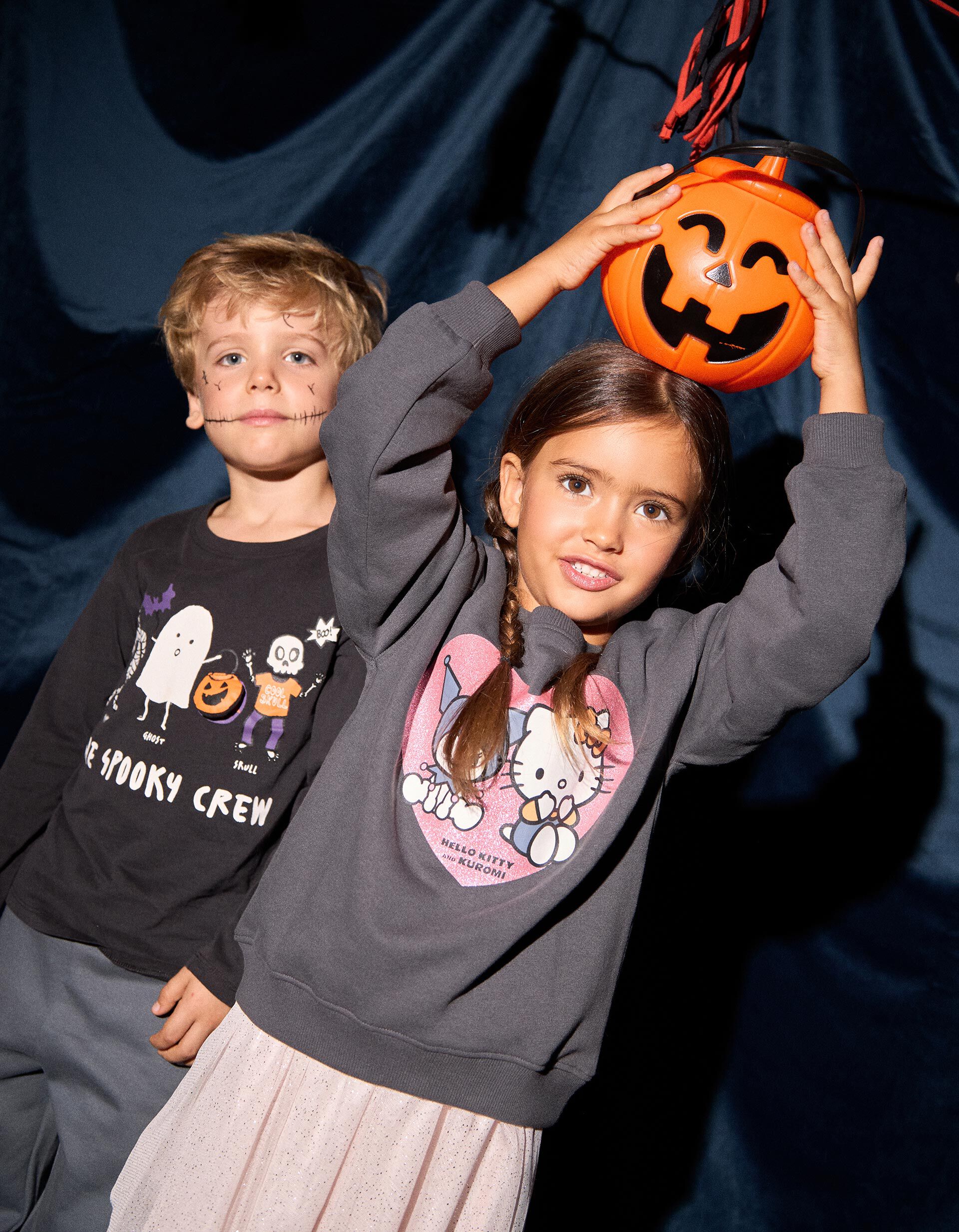 Comprar Online Cesto de Ab&oacute;bora Halloween, Crian&ccedil;a, Laranja