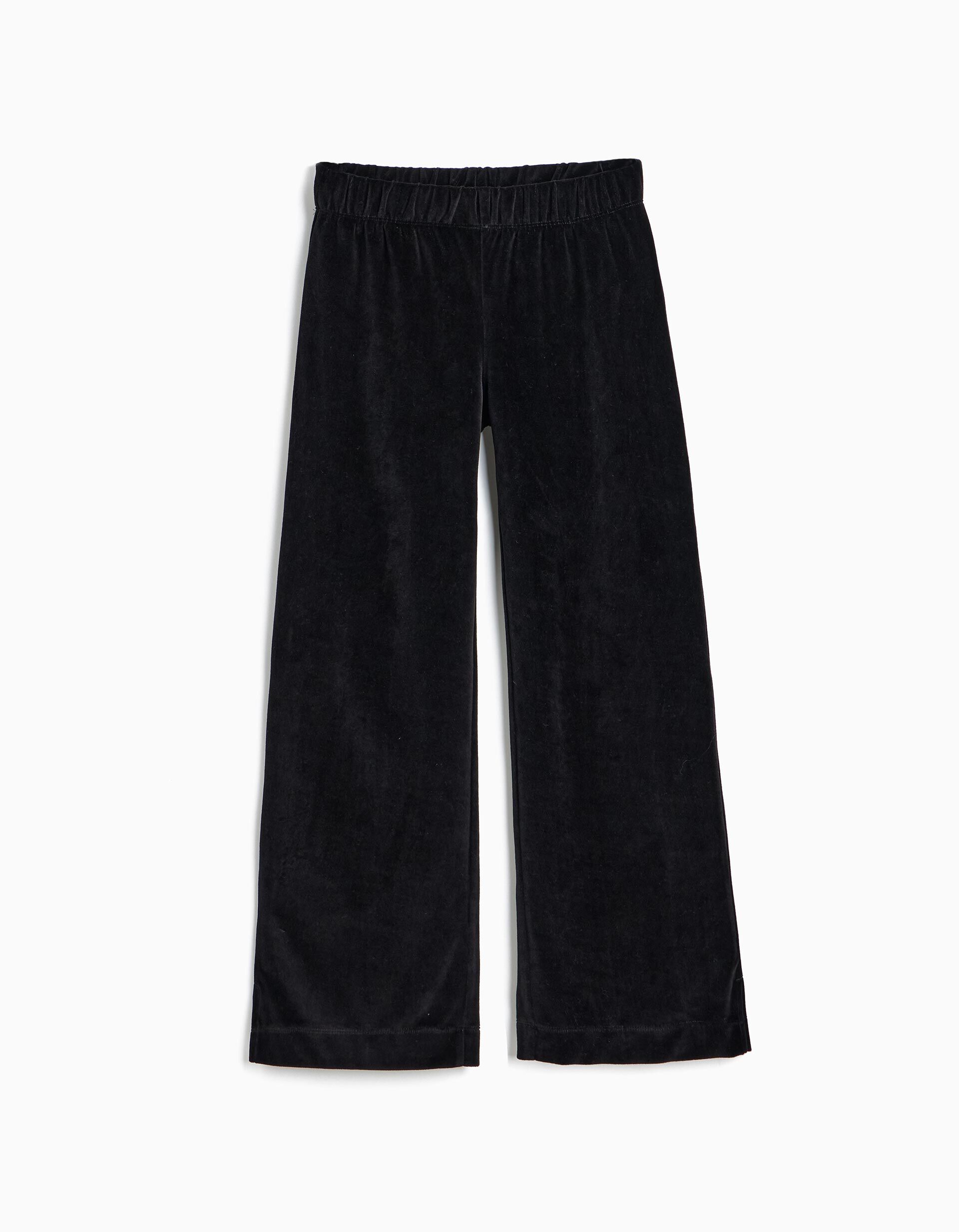 Comprar Online Cal&ccedil;as De Veludo Wide Leg, Menina, Preto