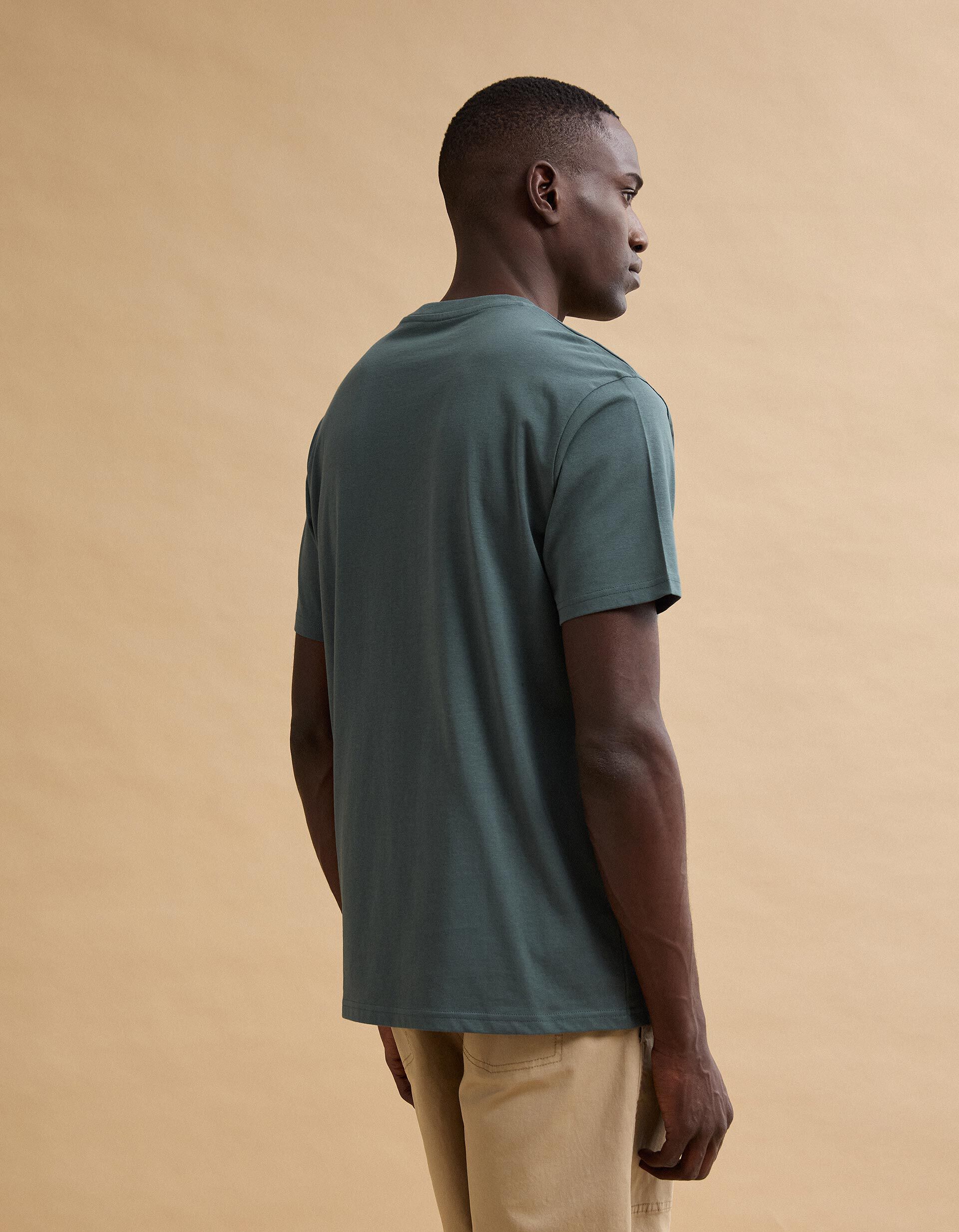 Comprar Online T-shirt Jersey Estampada, Homem, Azul Escuro