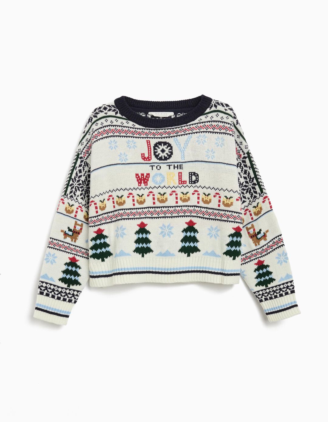 Camisola Natal de Malha, Menina, Multicor 