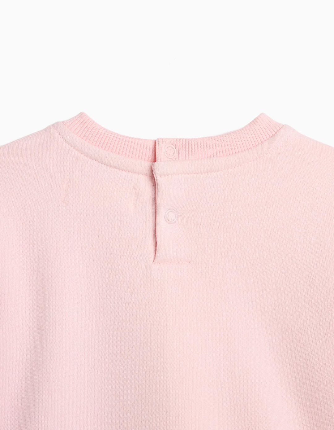 Sweatshirt De Felpa Estampada, Menina, Rosa Claro