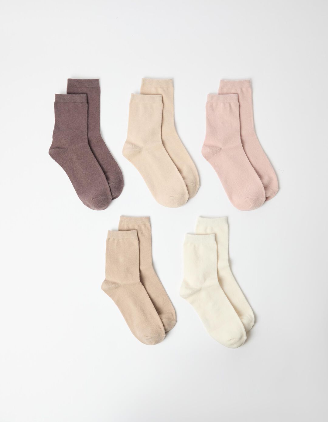 Pack 5 Pares de Meias, Mulher, Multicor