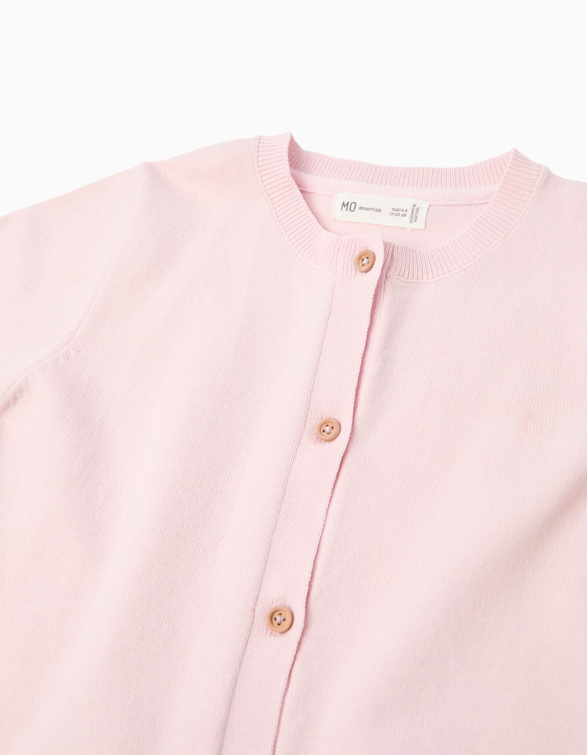 Comprar Online Casaco Tricotado, Menina, Rosa Claro