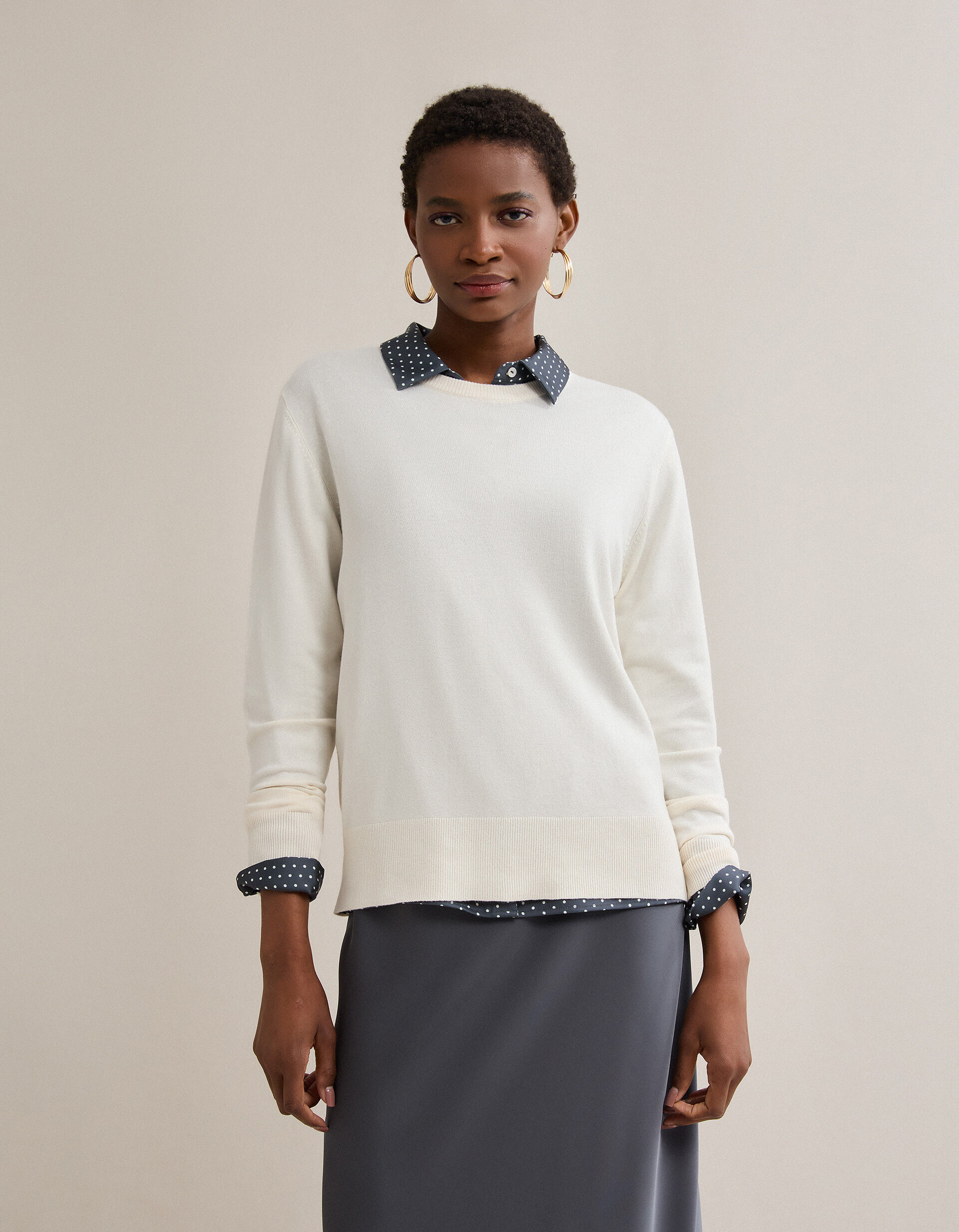 Comprar Online Camisola de Malha, Mulher, Cru