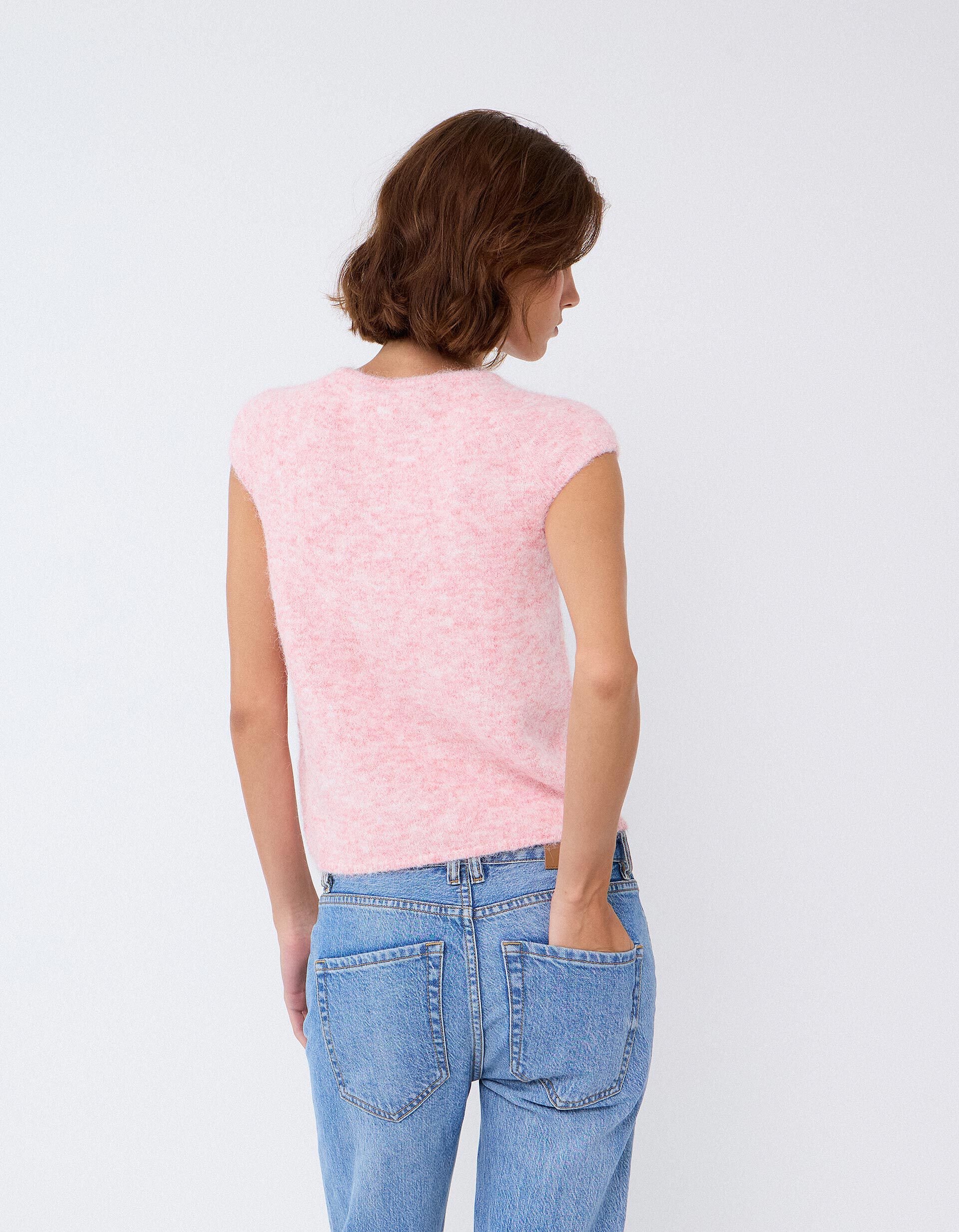 Comprar Online Colete Com Bot&otilde;es, Mulher, Rosa Claro