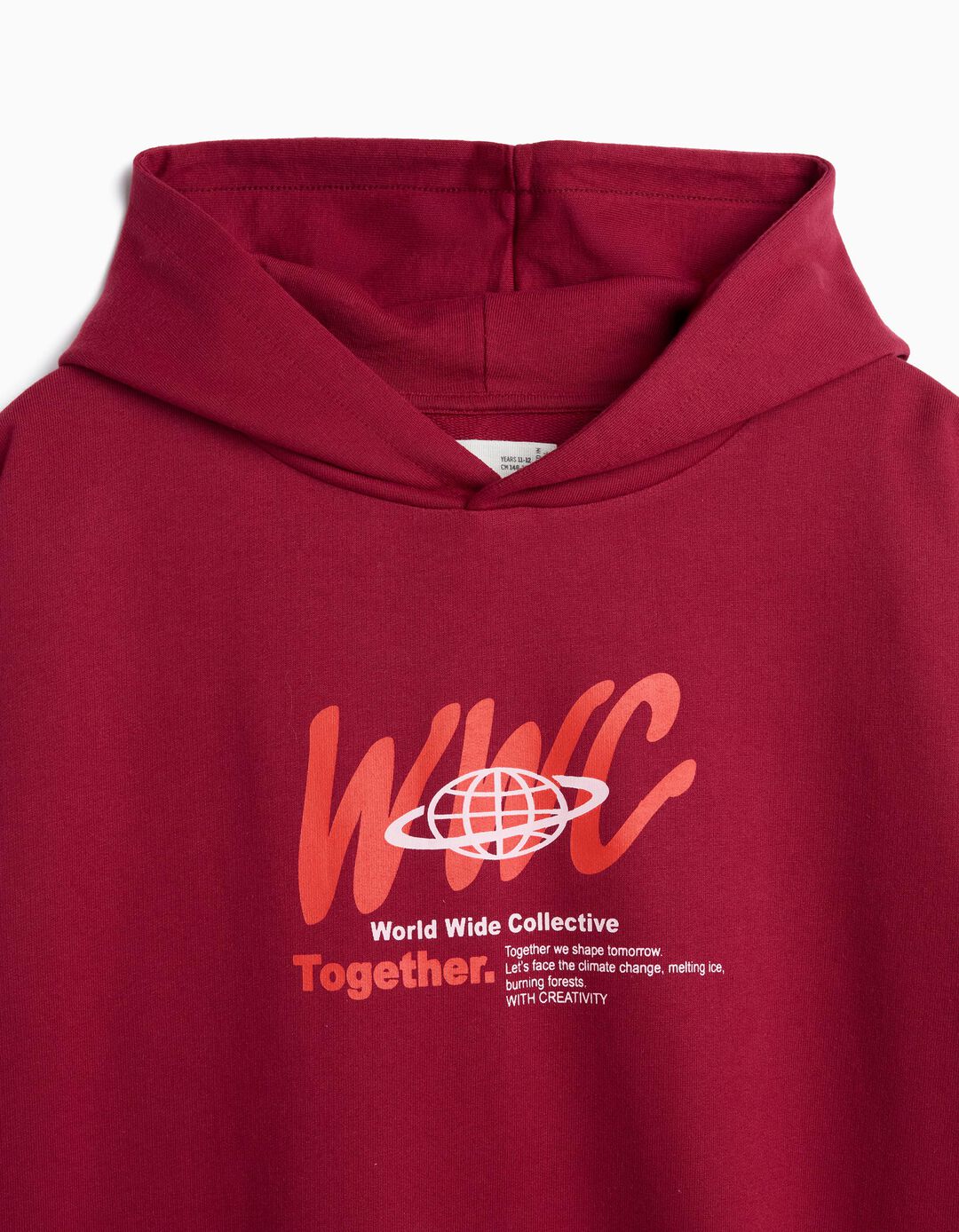 Sweatshirt Com Capuz, Menino, Vermelho