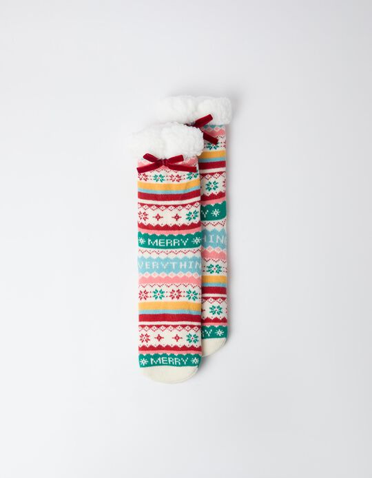Comprar Online Par De Meias De Natal, Mulher, Rosa
