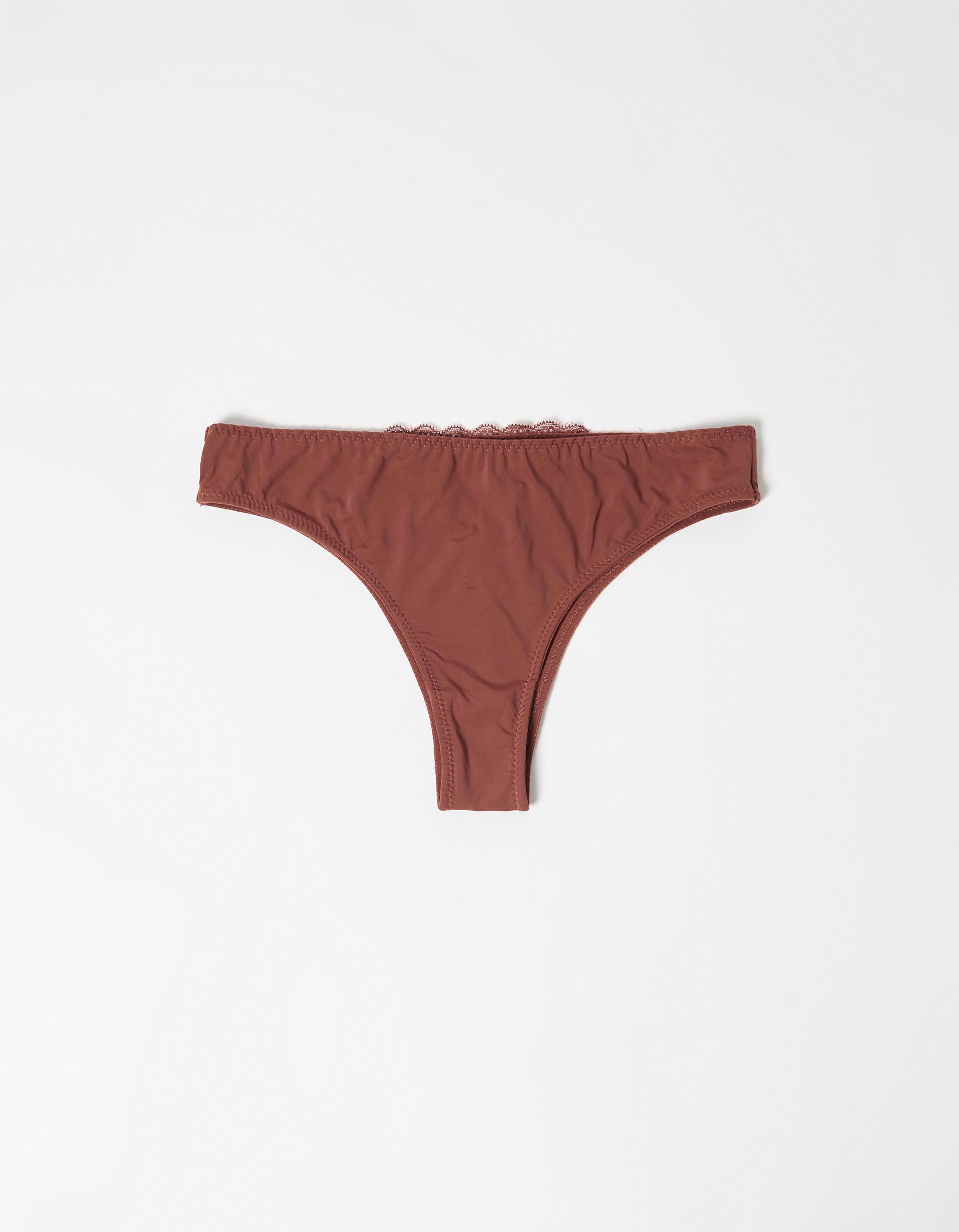 Comprar Online Cuecas Brasileiras com Renda, Mulher, Castanho