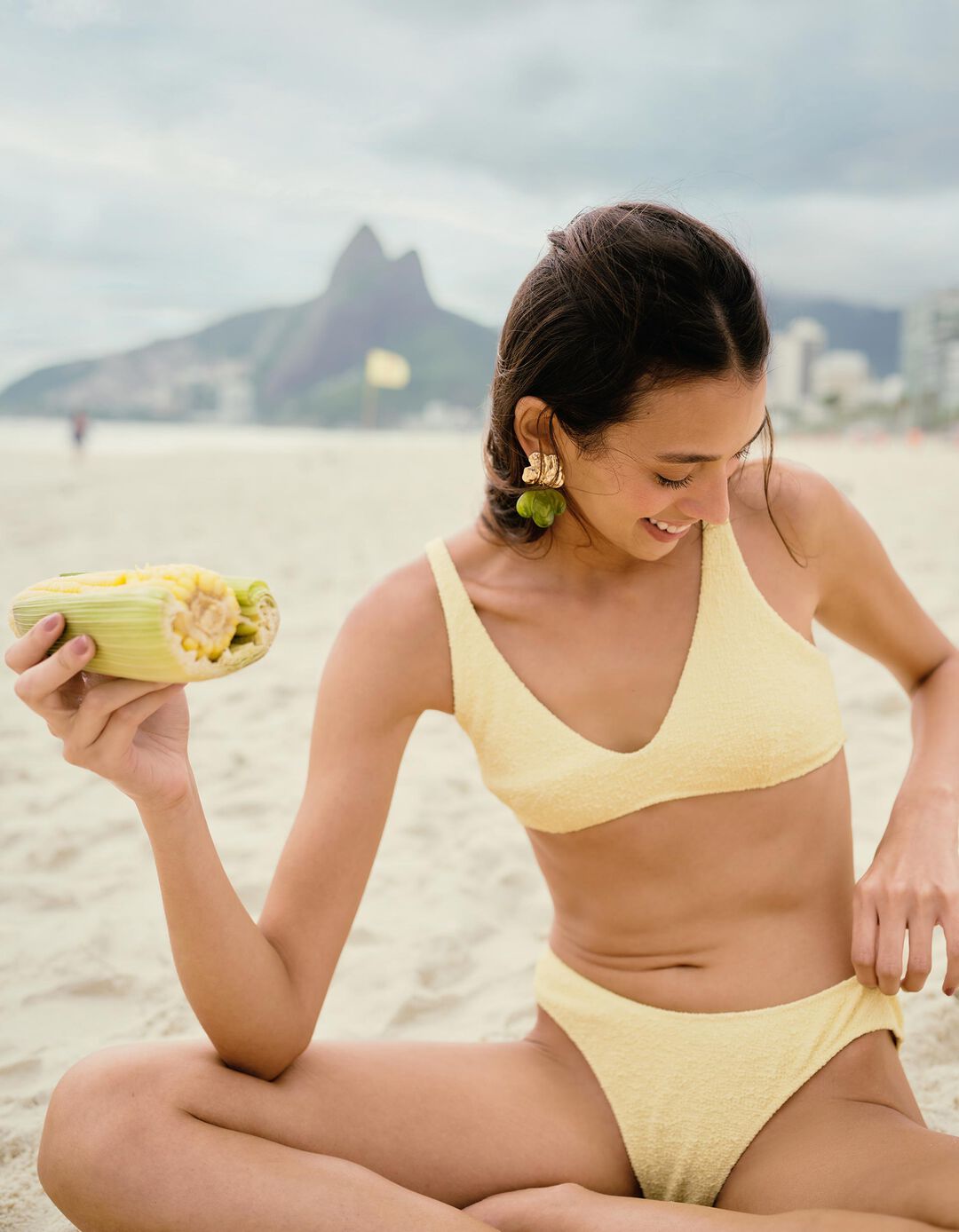 Biqu&iacute;ni, Mulher, Amarelo