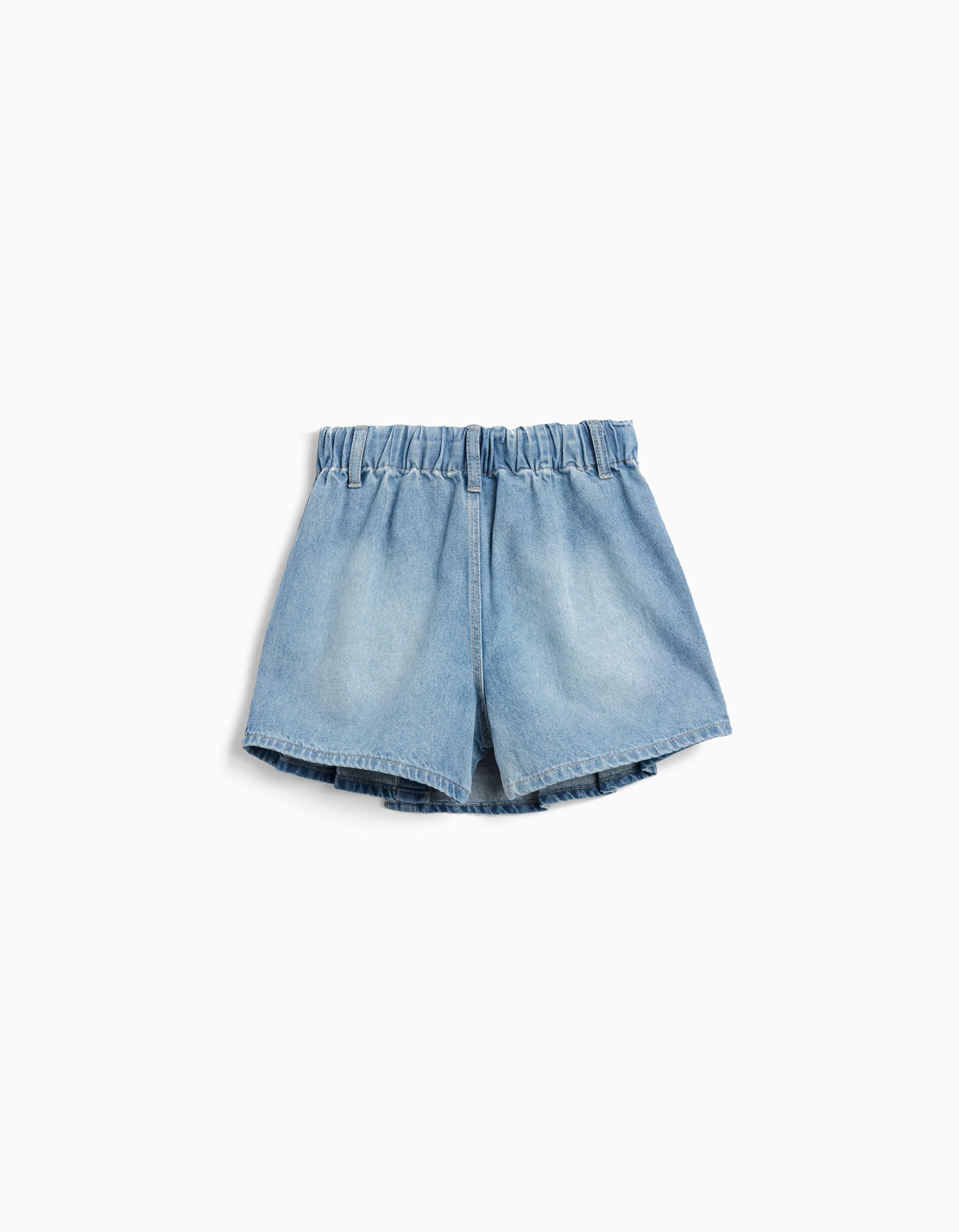 Comprar Online Saia-cal&ccedil;&atilde;o de Ganga, Menina, Azul Claro 