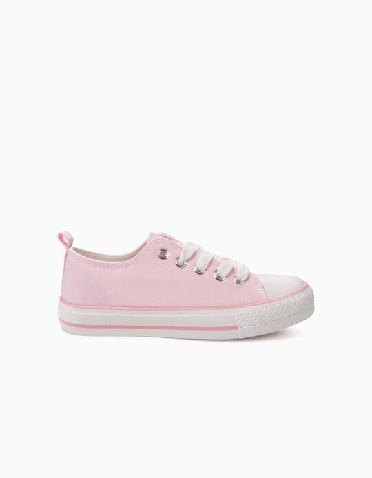 Sapatilhas para Crian&ccedil;a '50's Sneaker' com Cord&otilde;es,  Rosa