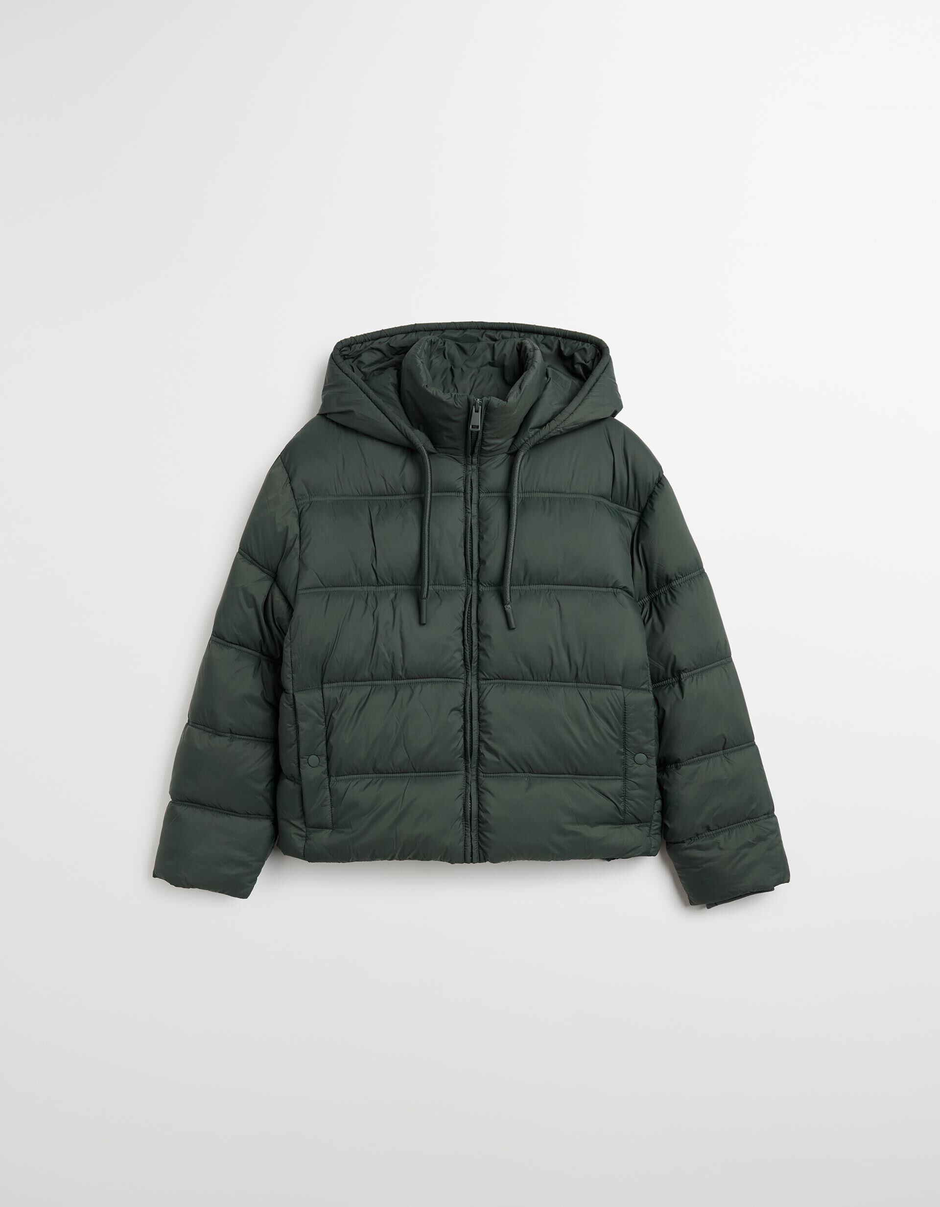 Comprar Online Casaco Acolchoado com Capuz, Mulher, Cinzento Escuro