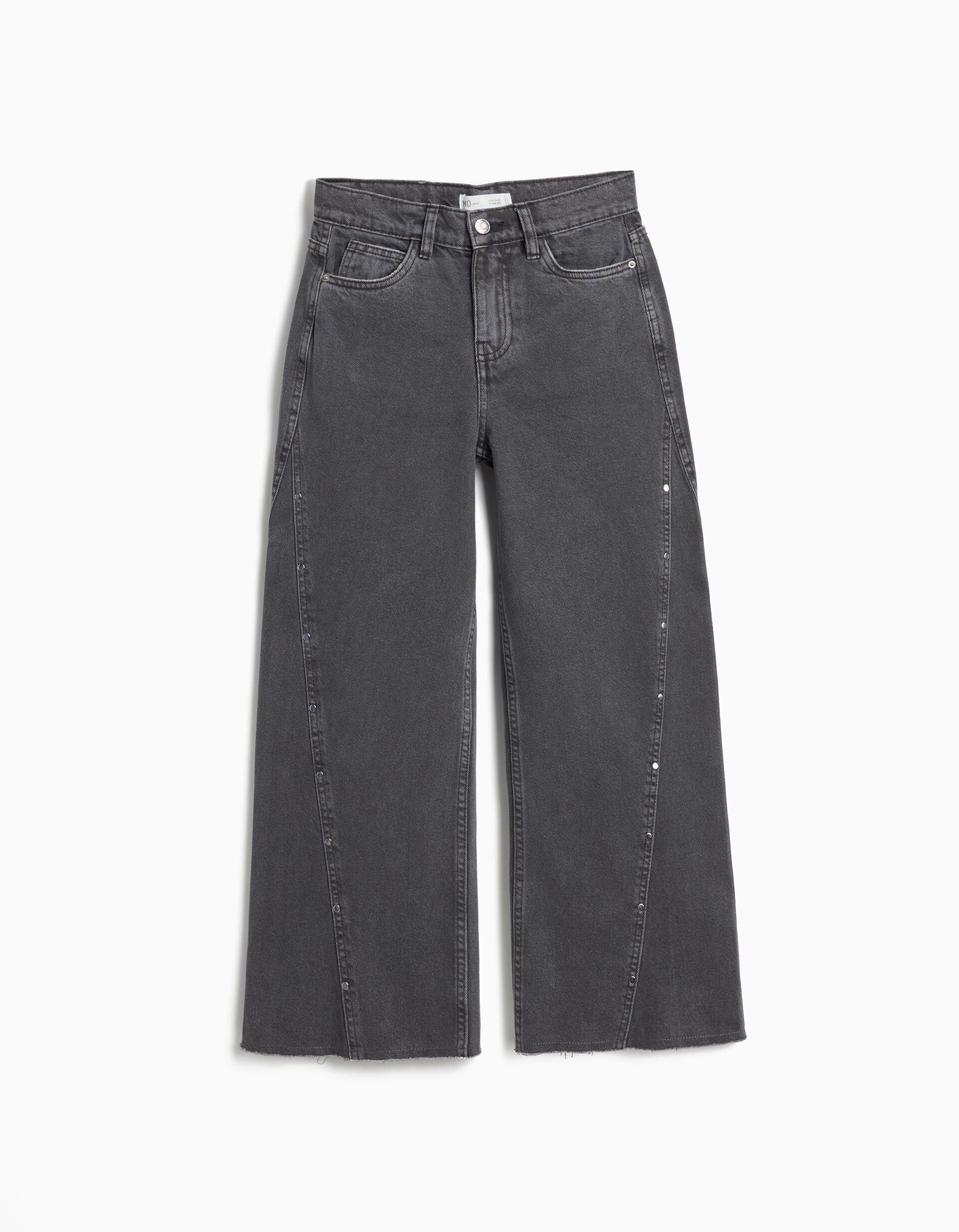Comprar Online Cal&ccedil;as de Ganga 'Wide Leg', Menina, Cinzento Escuro