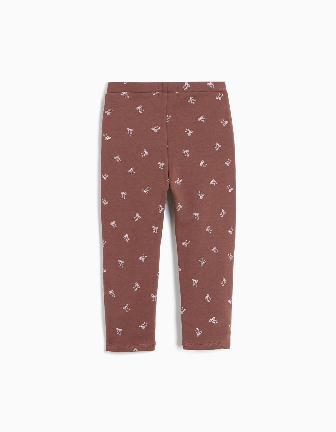 Leggings Com Interior Cardado, Menina, Castanho Escuro