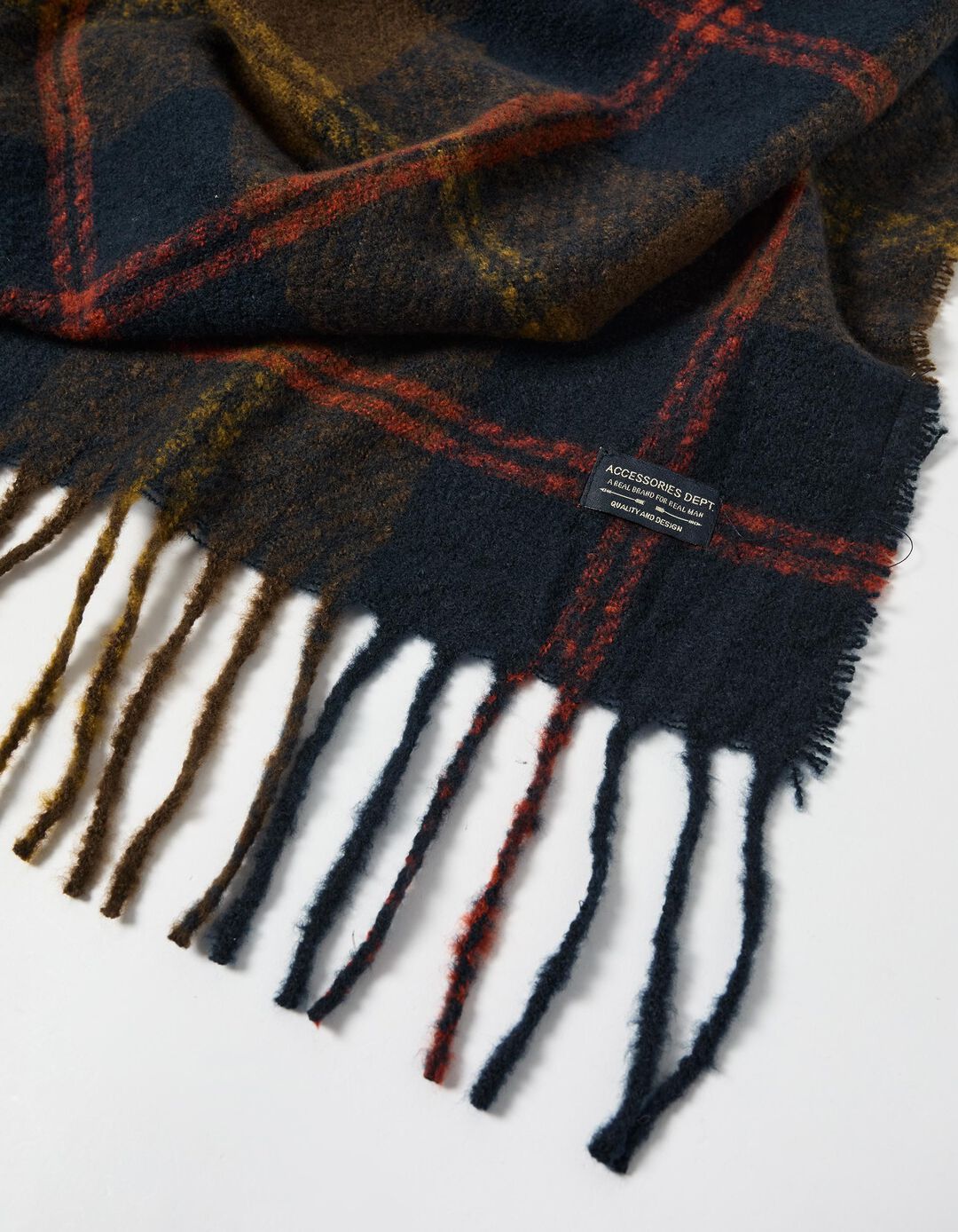 Cachecol de Malha, Homem, Azul Escuro