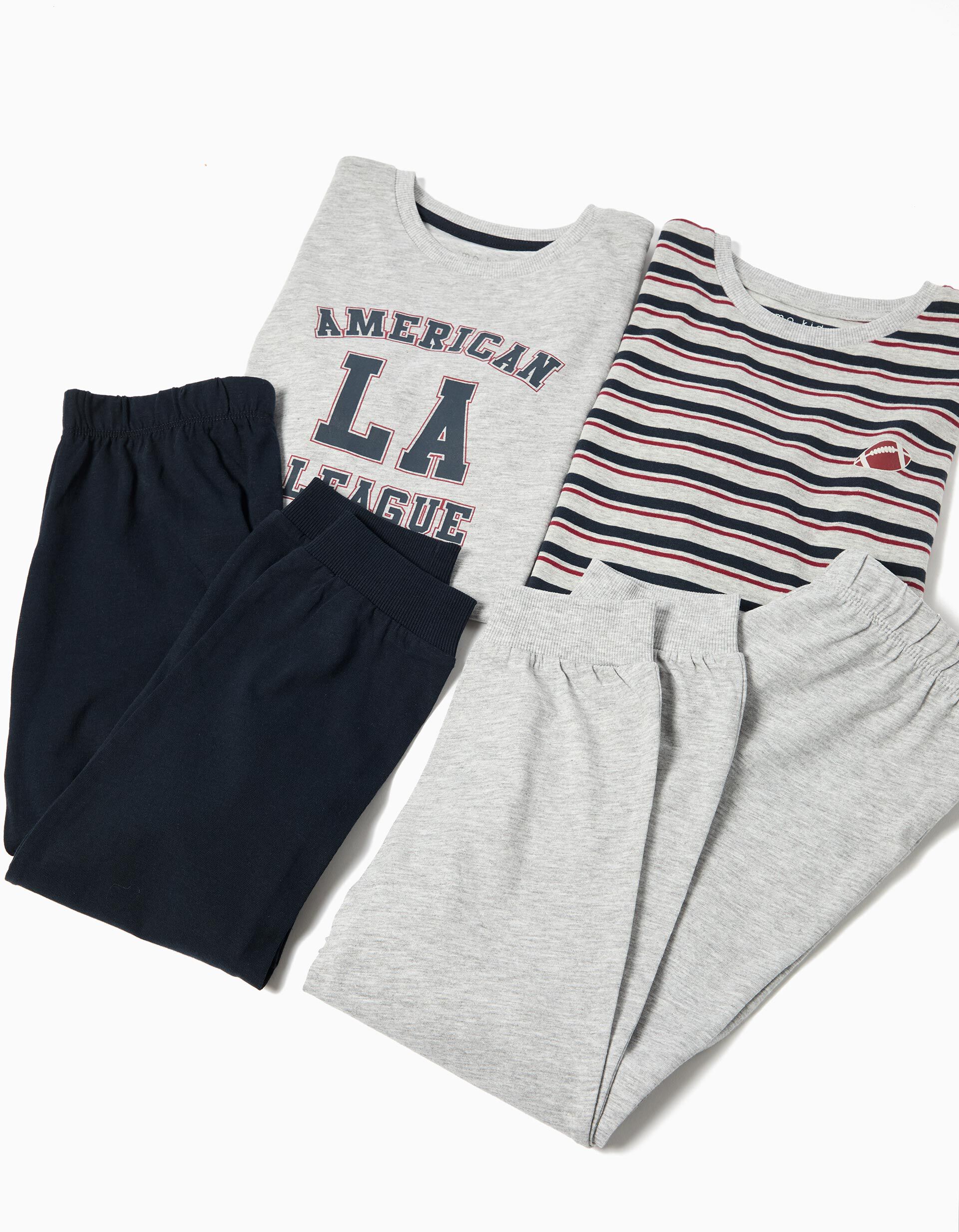 Comprar Online Pack 2 Pijamas de Manga Comprida, Menino, Multicor 